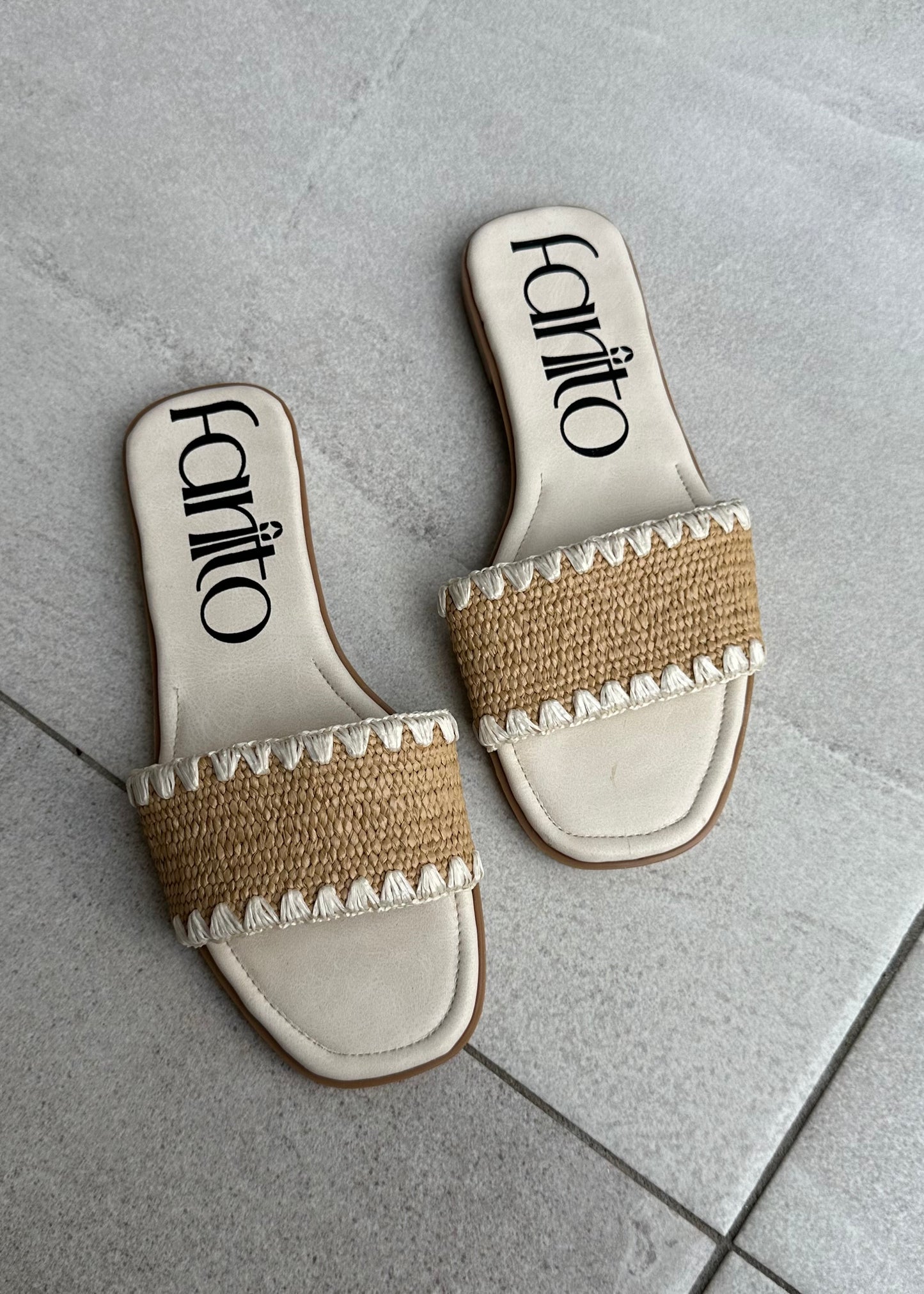 Libia sandalias planas crochet