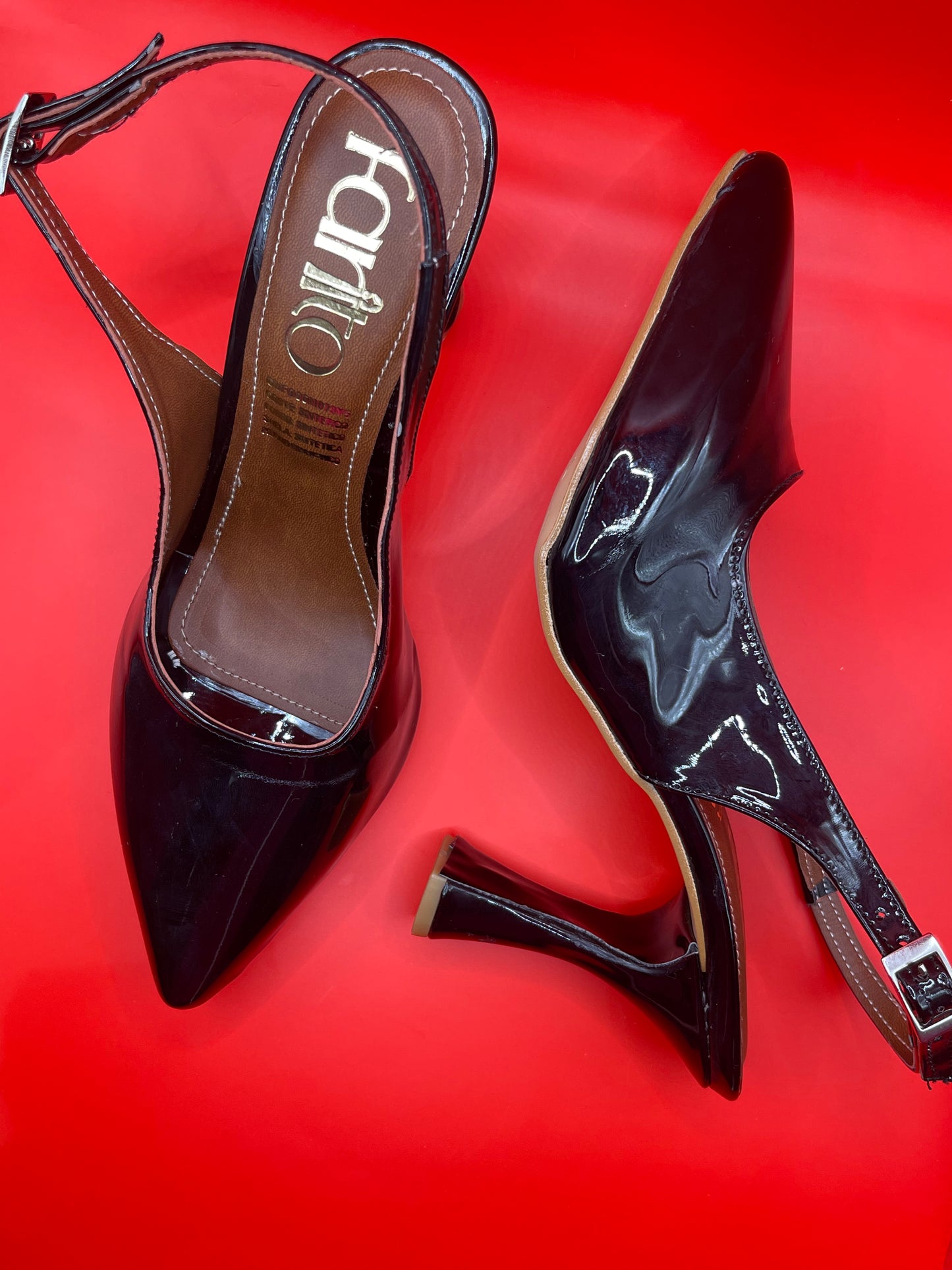 Vixen negro zapatillas de tacon