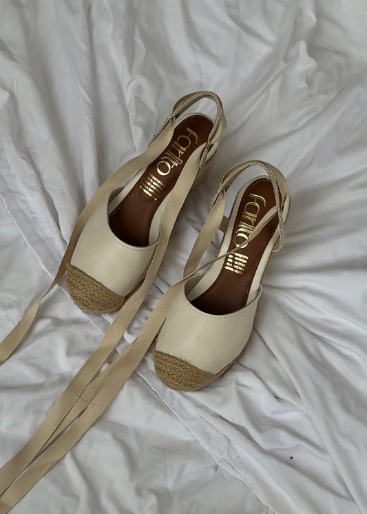 Greta latte alpargata