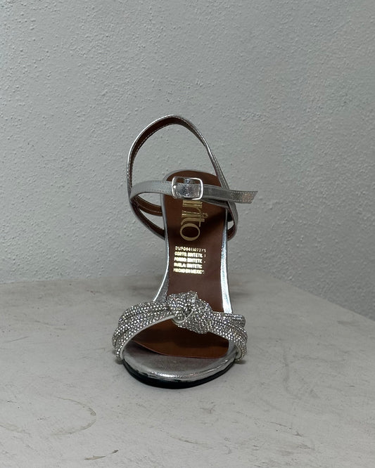 Loretta plata zapatillas de tacón