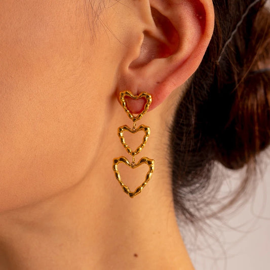 Vienna hearts earrings