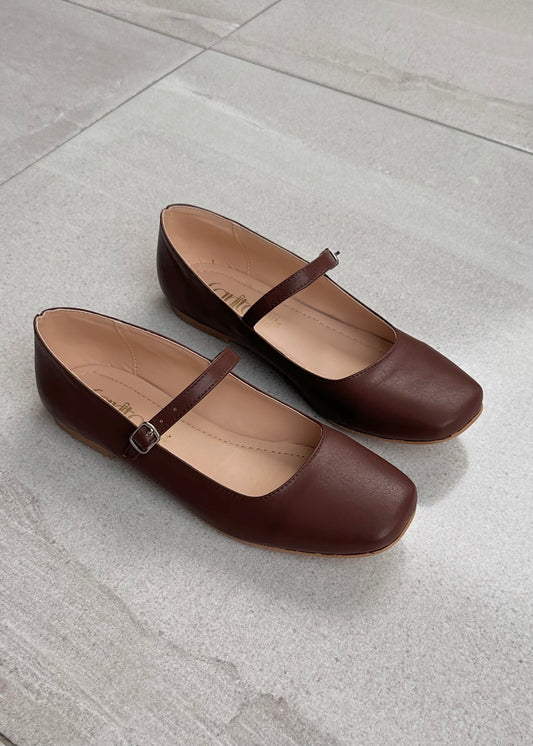 Matilde marrone balerina Café