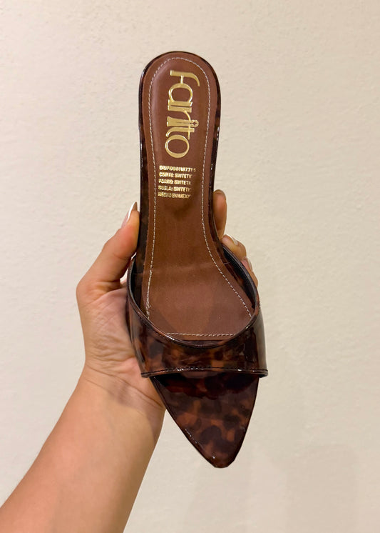 Brisa zapatilla carey tacón 4cm