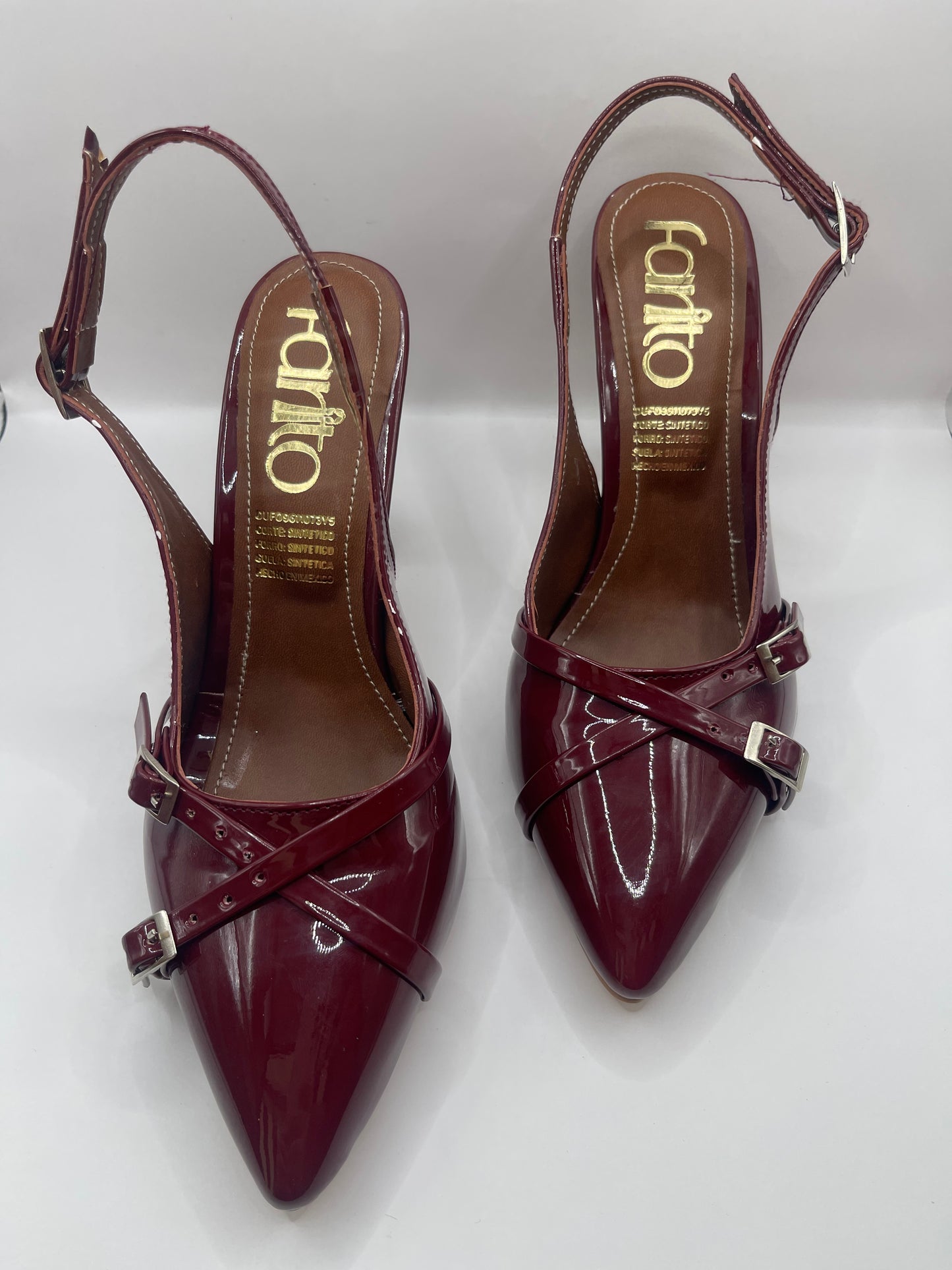 Antonella vino zapatillas de tacon con hebillas