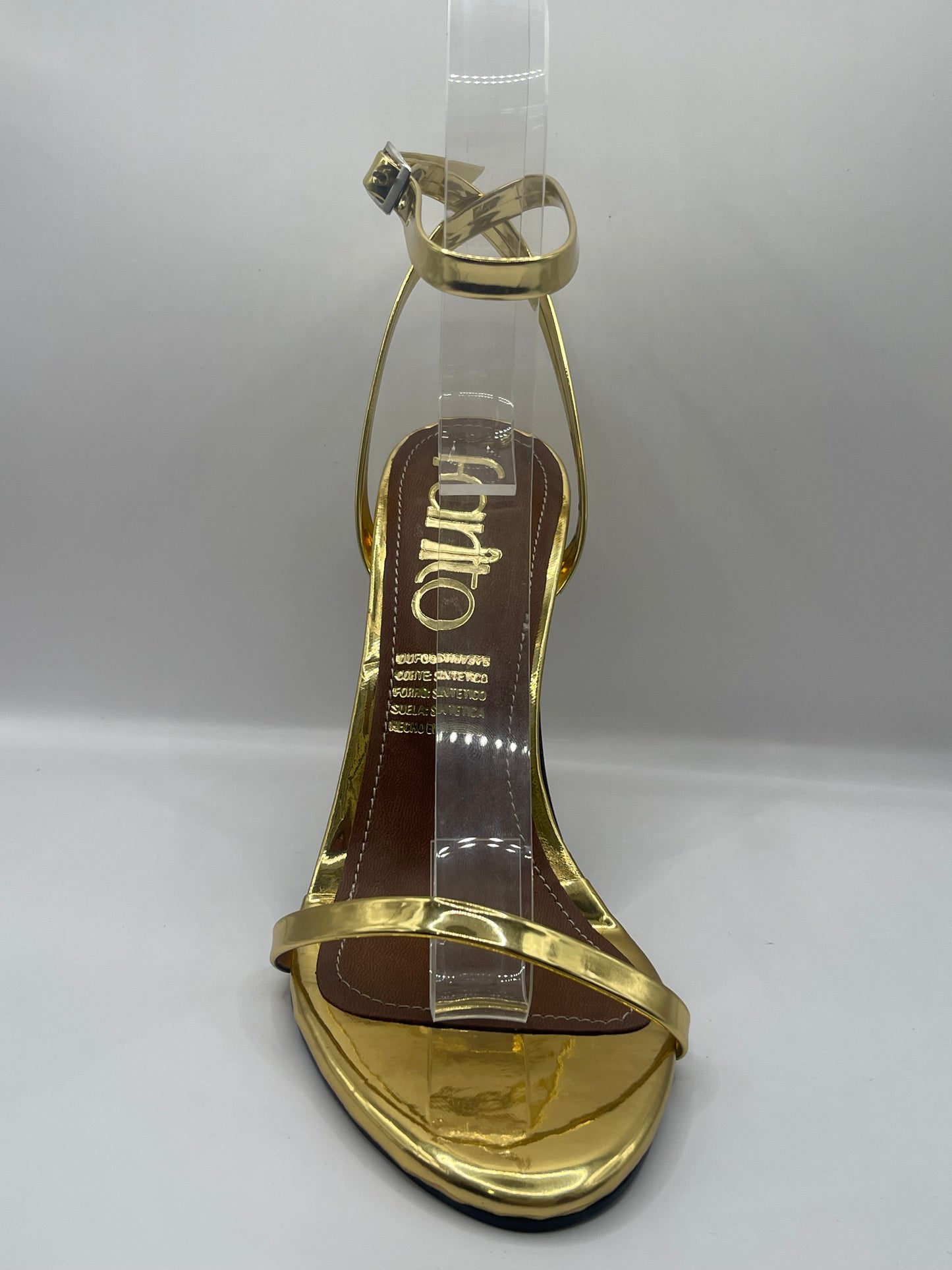 Farah dorado zapatillas de tacon con hebilla