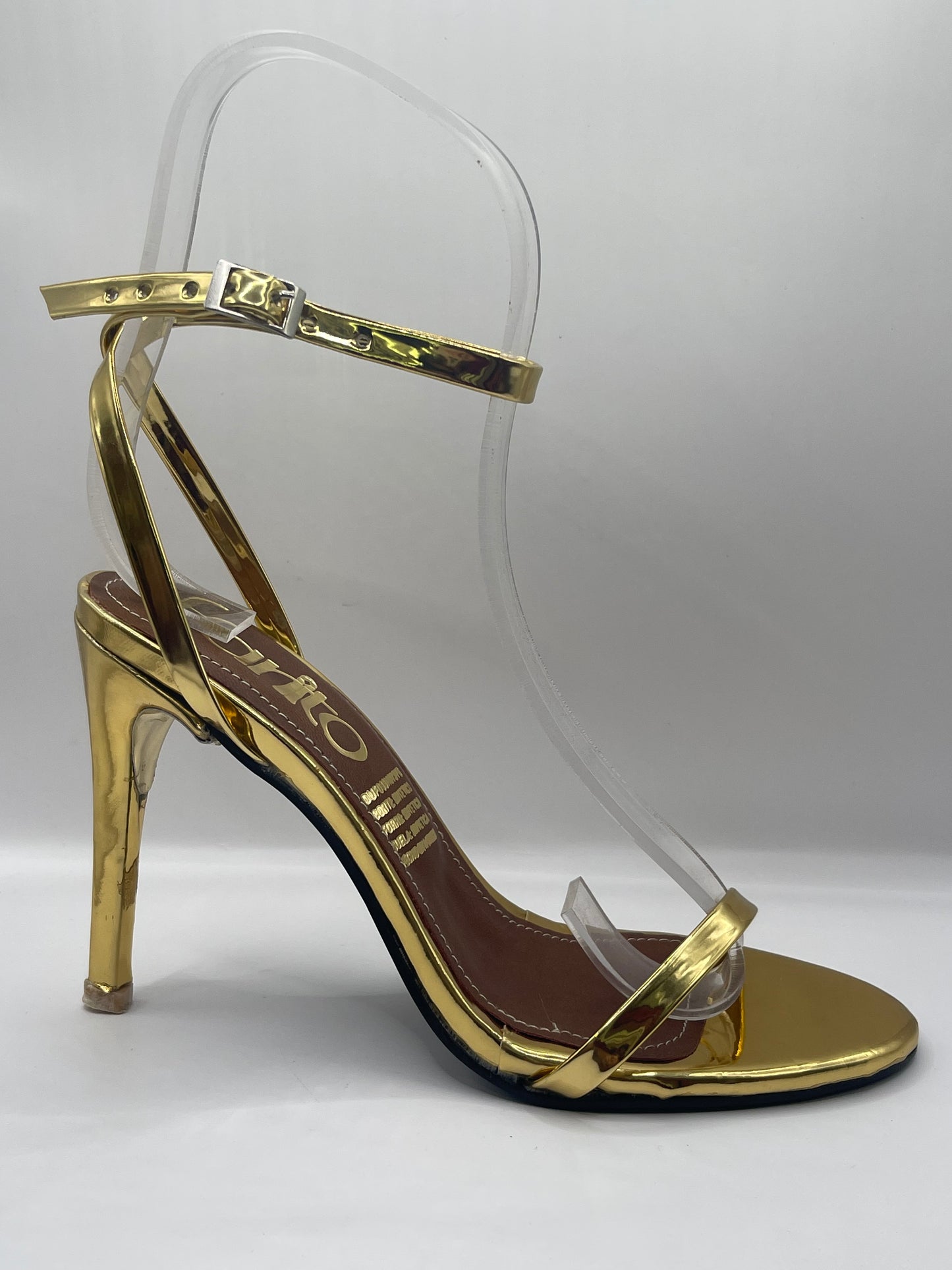 Farah dorado zapatillas de tacon con hebilla