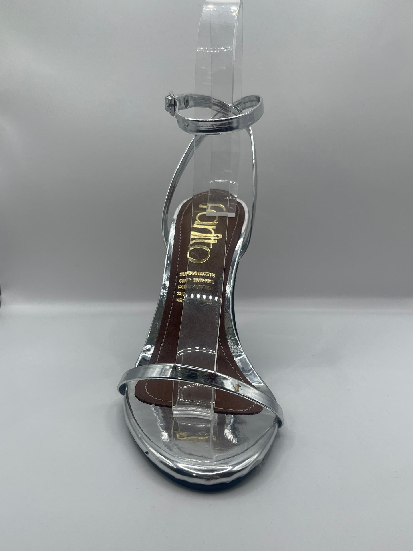Farah plata zapatillas de tacon con hebilla