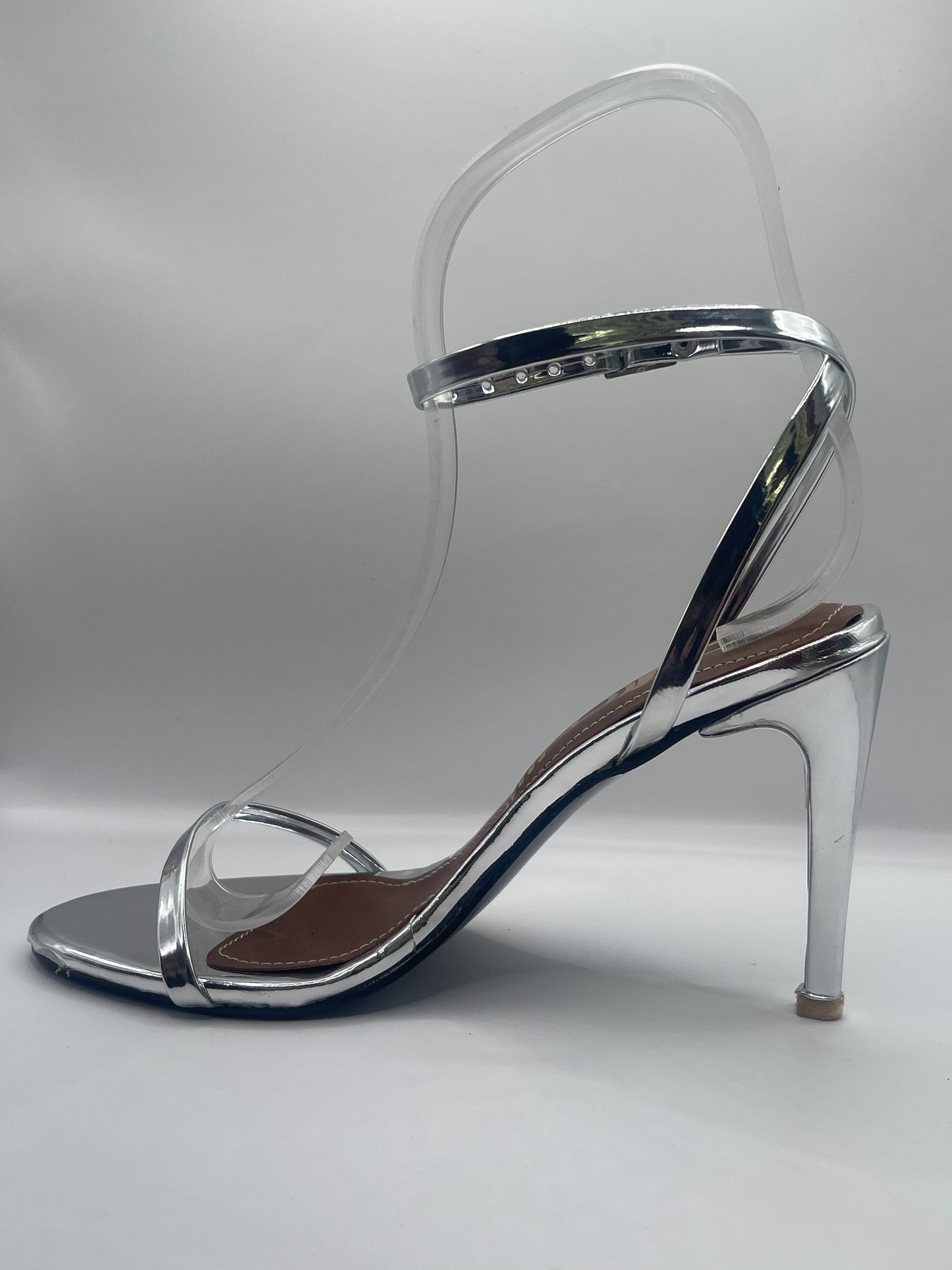 Farah plata zapatillas de tacon con hebilla