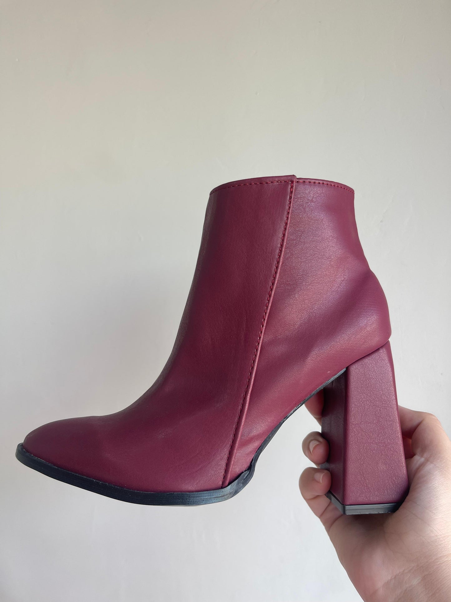 Texas Burgundy botas cowboy